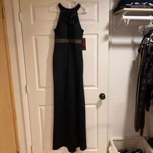 Black Halter gown